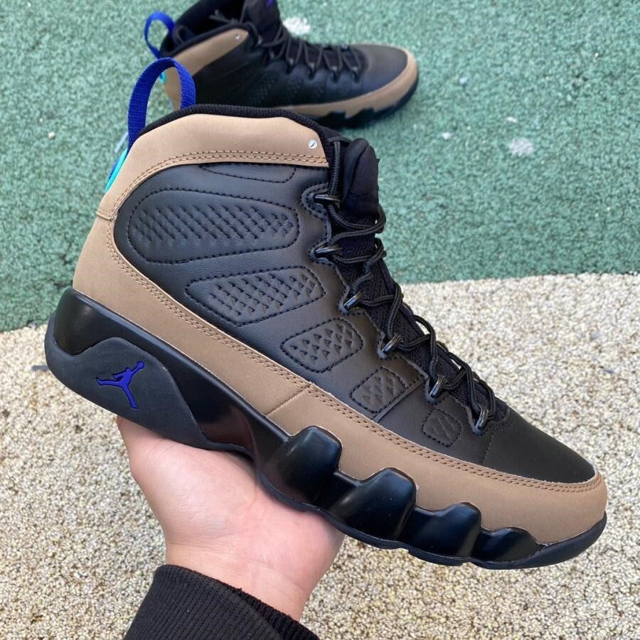 Jordan retro 9 olive hot sale